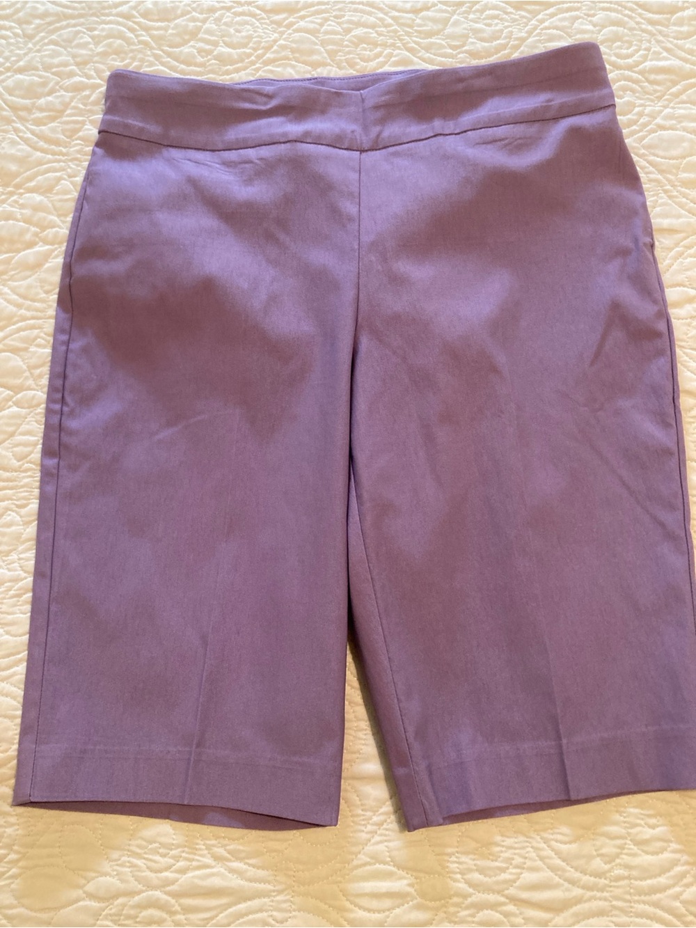 Chico's So Slimming Purple Tailored Bermuda Shorts Chico’s Size 2 US Size M - Picture 10 of 13